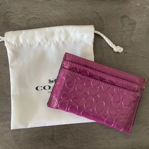 Coach card case